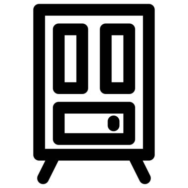 Depolama için birden fazla çekmece dolabı.