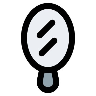 Makyajda kullanılan küçük el aynası.