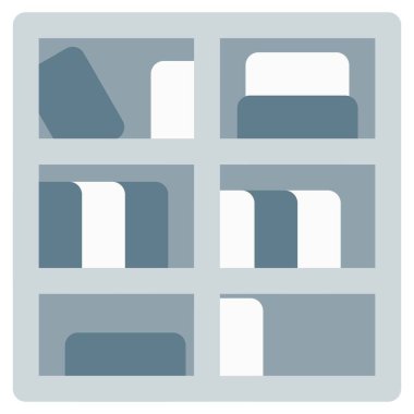 Kitaplık ya da dolap eşyaları saklamak için kullanılır..