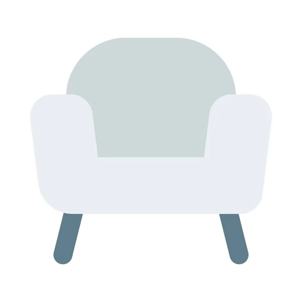 Chaise Avec Des Pièces Latérales Pour Soutien Des Bras — Image vectorielle