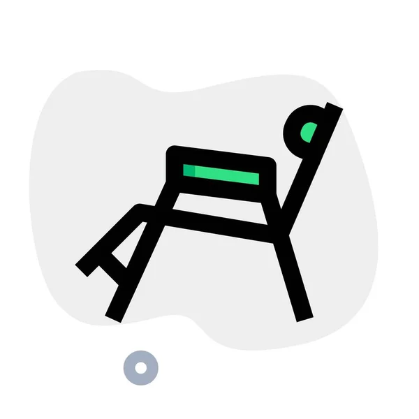 Удобное Пляжное Кресло Уникальным Дизайном — стоковый вектор