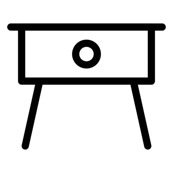 Бічна Таблиця Яка Використовується Зручності Зберігання Елементів — стоковий вектор