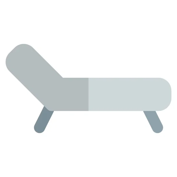 Divan Comfortable Long Size Couch — Stock Vector