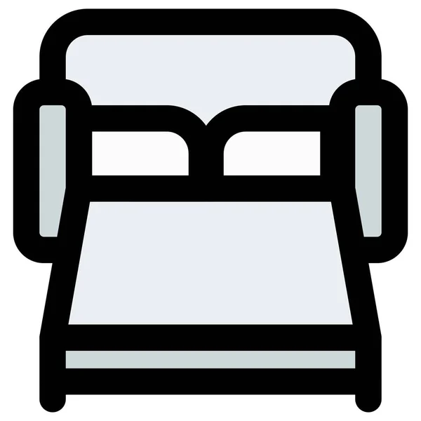 Convertible Sofa Cum Bed Narrow Space — Image vectorielle