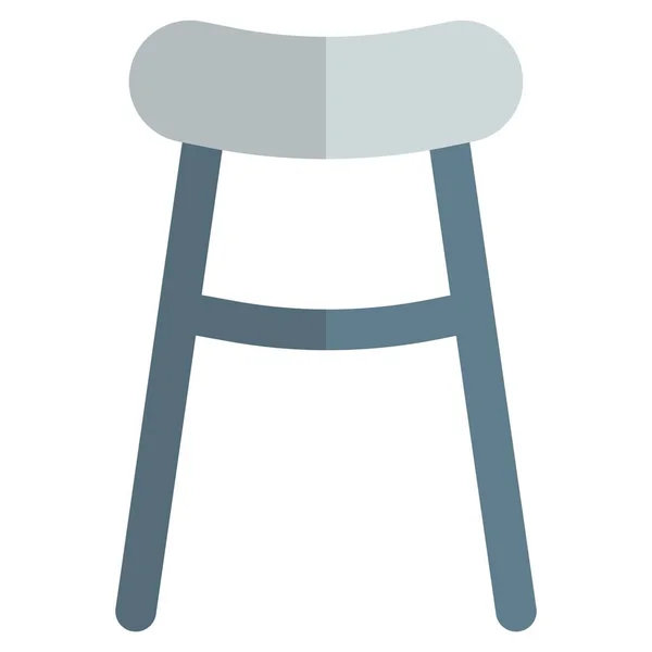 Bar Stolička Typ Dlouhé Židle — Stockový vektor