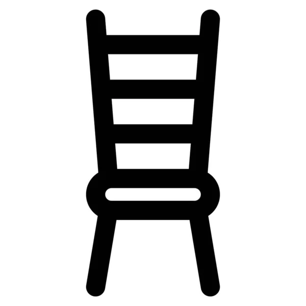 Ladder Back Chair Traditional Style — Stock Vector