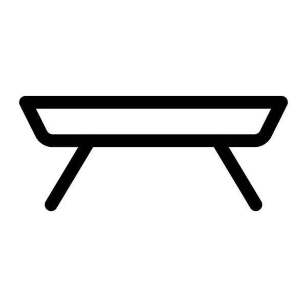 Κομψό Κεντρικό Τραπέζι Για Έπιπλα Σαλονιού — Διανυσματικό Αρχείο