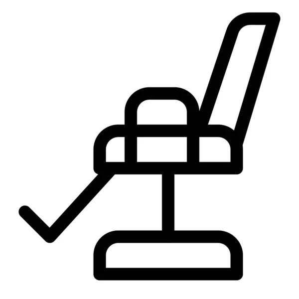 Sessel Mit Rückenlehne Und Fußstütze — Stockvektor