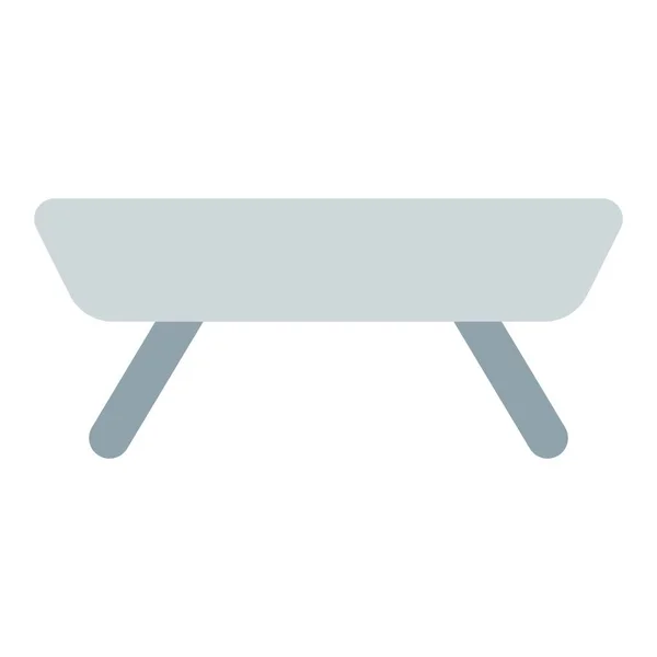 Elegáns Középső Asztal Nappali Berendezéshez — Stock Vector