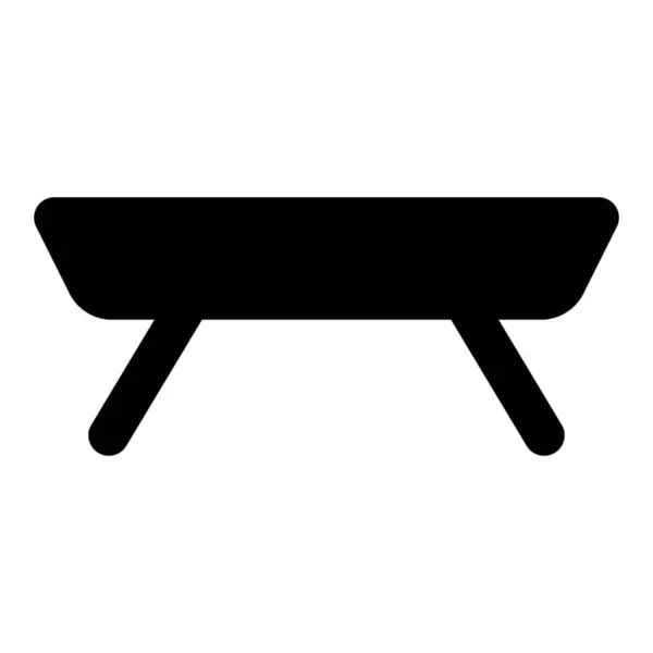 リビングルームの家具のためのエレガントなセンターテーブル — ストックベクタ