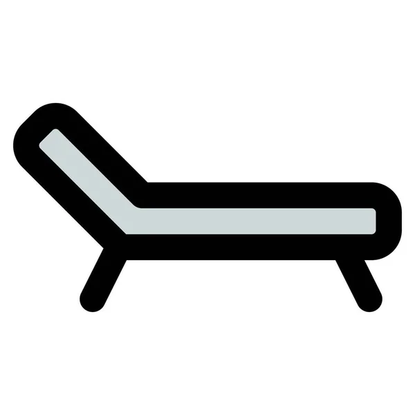 ディヴァン快適なロングサイズのソファ — ストックベクタ