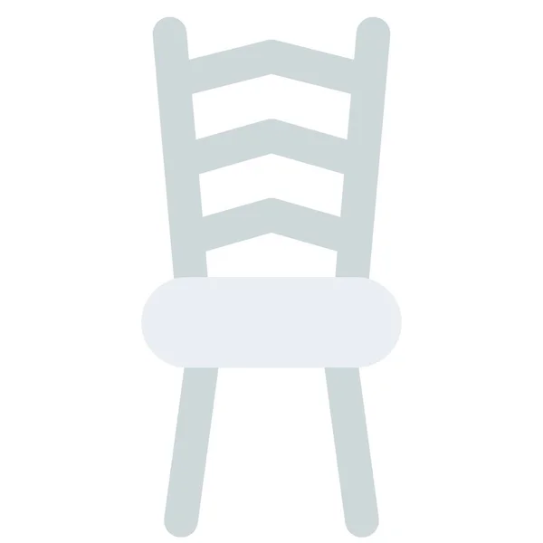 Ladder Styled Chair Tall Back — Stock Vector