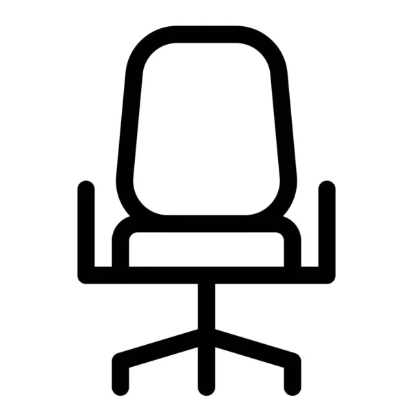Ergonomische Bureaustoel Voor Werkgerelateerde Ontspanning — Stockvector