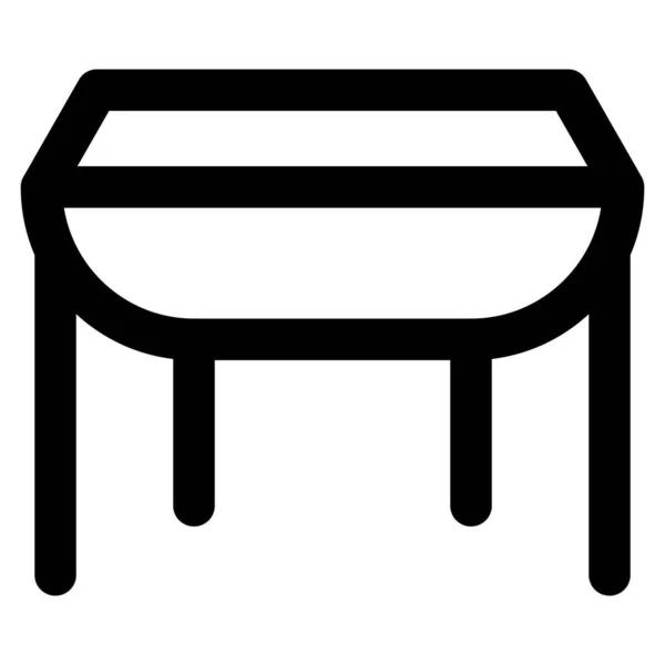 盖特莱格桌子 一种可伸展的家具 有铰链腿 — 图库矢量图片