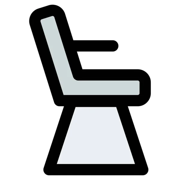 Cadeira Escritório Ergonômica Ajustável Com Mesa — Vetor de Stock