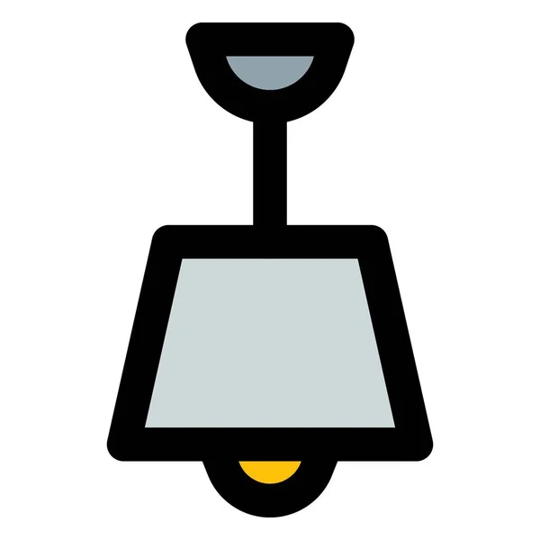Lustre Également Connu Sous Nom Lampe Chandelier — Image vectorielle