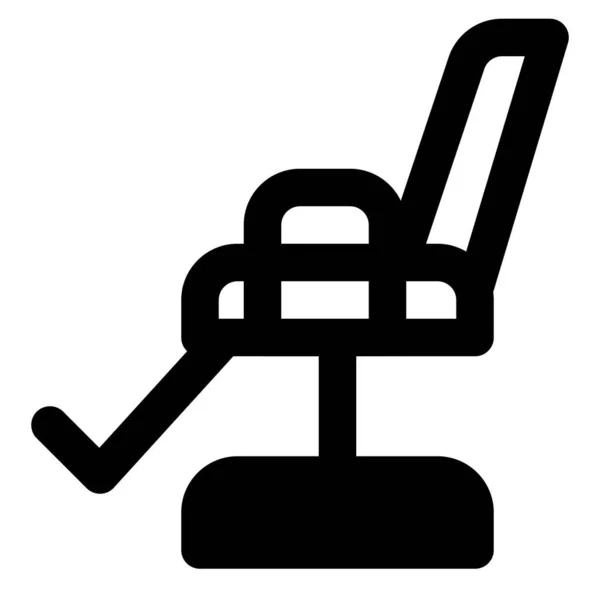 Recliner Backrest Footrest Equipped Armchair — Stock Vector
