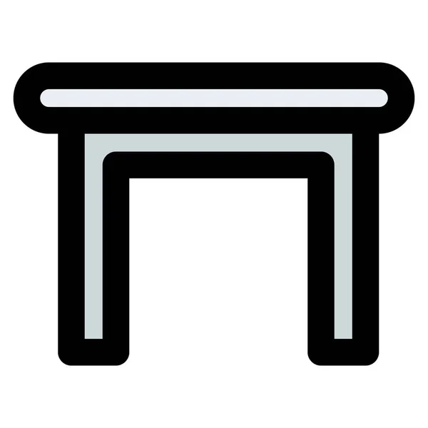 Kompaktní Stůl Pro Malé Místnosti — Stockový vektor