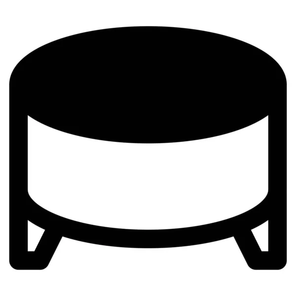 Footstool Used Supporting Legs — Stock Vector