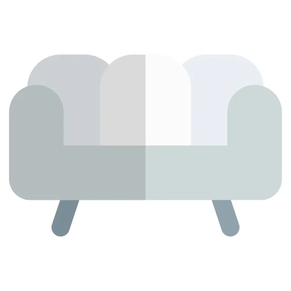 Καναπές Σχεδιασμένος Για Σαλόνι — Διανυσματικό Αρχείο