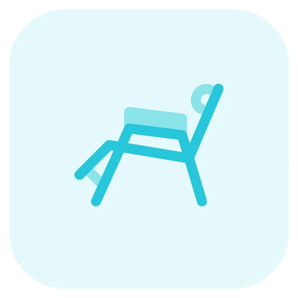 Een Comfortabele Strandstoel Met Een Uniek Design — Stockvector