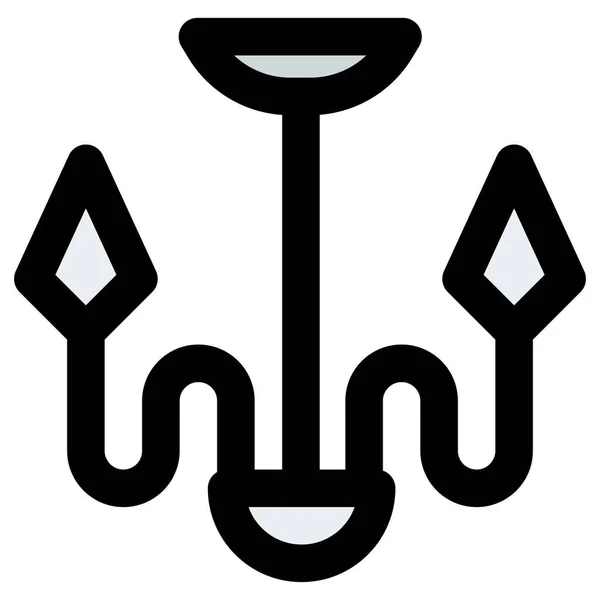 Дизайнерська Королівська Люстра Ламп Інтер Єру — стоковий вектор