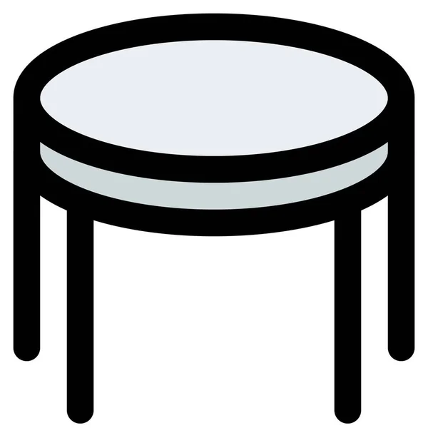 Table Basse Conçue Pour Être Placée Dans Coin Salon — Image vectorielle