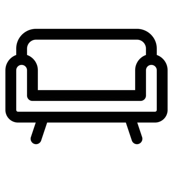 Καναπές Ρυθμιζόμενη Πλάτη Και Μπράτσο — Διανυσματικό Αρχείο
