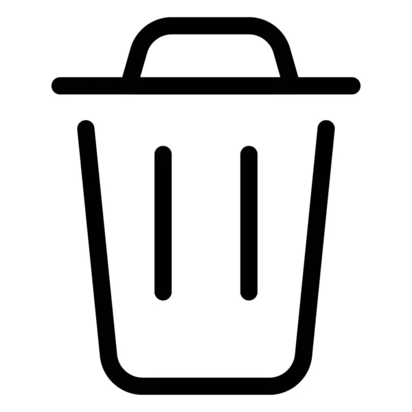 Odpadkový Koš Likvidaci Odpadu — Stockový vektor