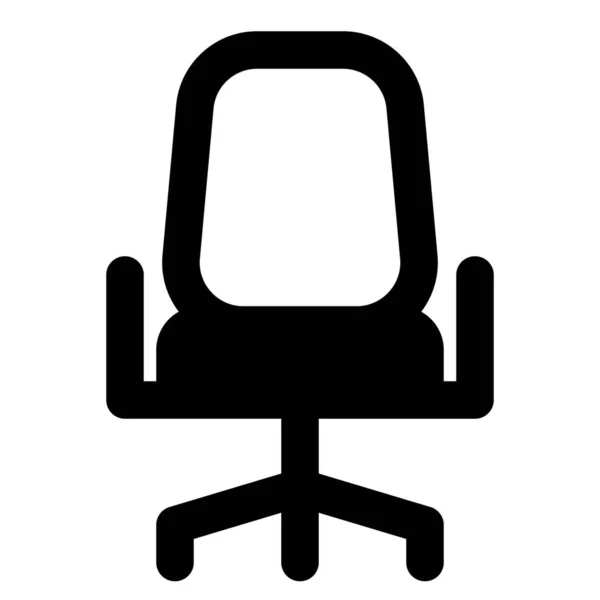 Εργονομική Καρέκλα Γραφείου Για Χαλάρωση Που Σχετίζεται Την Εργασία — Διανυσματικό Αρχείο