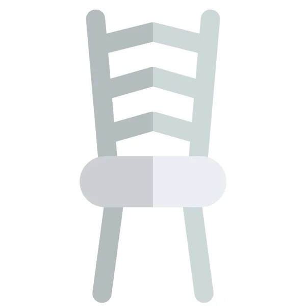 Ladder Styled Chair Tall Back — Stock Vector