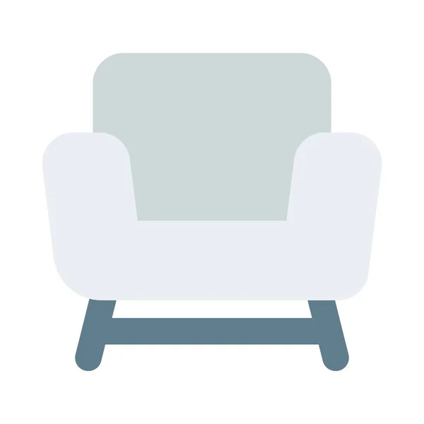 Krzesło Ramionami Lub Częściami Bocznymi — Wektor stockowy