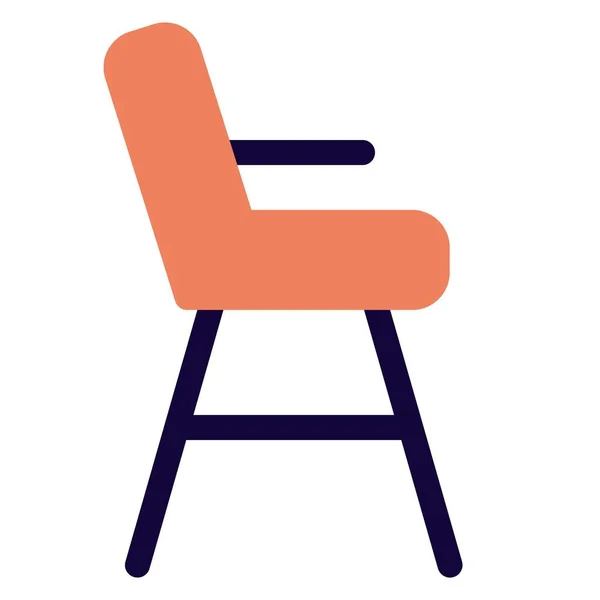 Καρέκλα Ψηλή Που Χρησιμοποιείται Κυρίως Για Βρέφη — Διανυσματικό Αρχείο