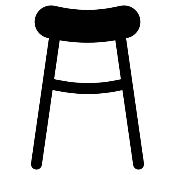 Barhocker Eine Art Langer Stuhl — Stockvektor
