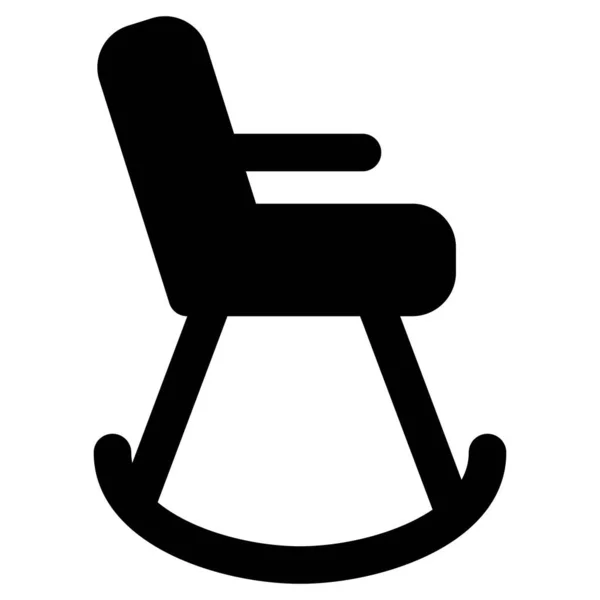 Ergonomic Glider Chair Pain Relief — Stock Vector