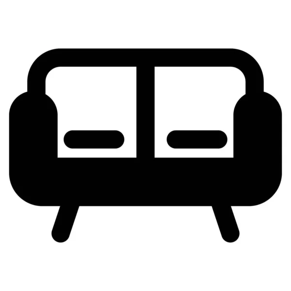Canapé Confortable Pour Plusieurs Personnes — Image vectorielle