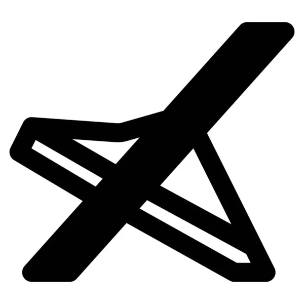 Przenośne Unikalne Krzesło Wakacje Plaży — Wektor stockowy