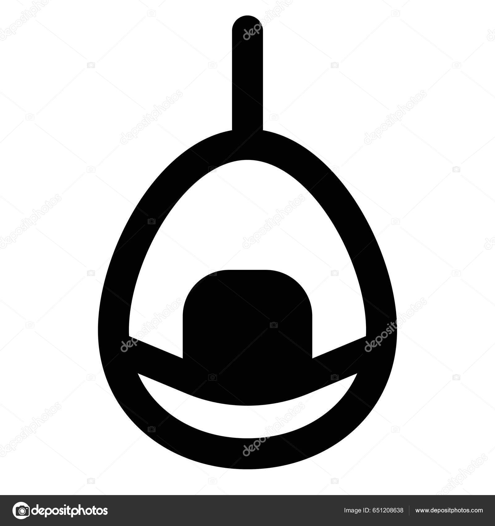 Hanging Egg Chair Home Decor Stock Vector by 651208638