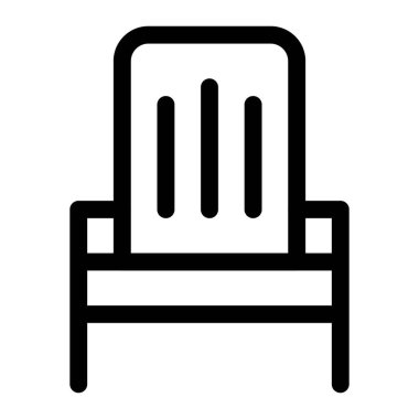 Uzanmak için rahat Adirondack sandalyesi.