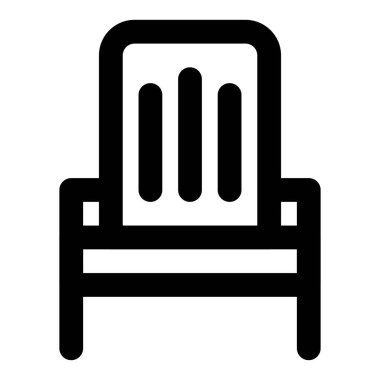 Uzanmak için rahat Adirondack sandalyesi.