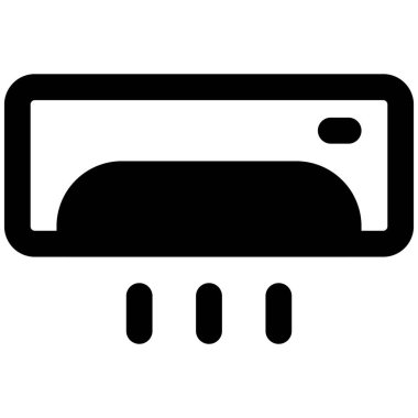 Duvara monte edilmiş klima..