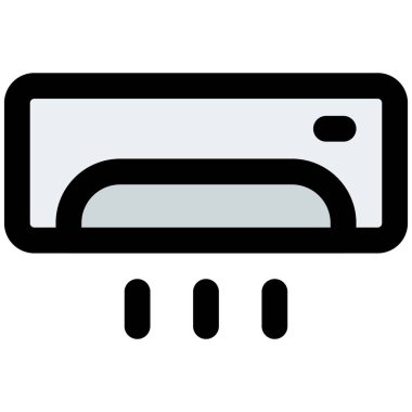 Duvara monte edilmiş klima..