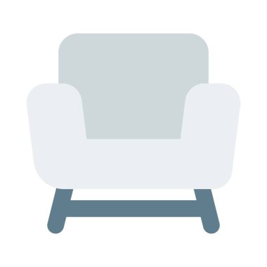 Yan destekli yastıklı rahat sandalye.