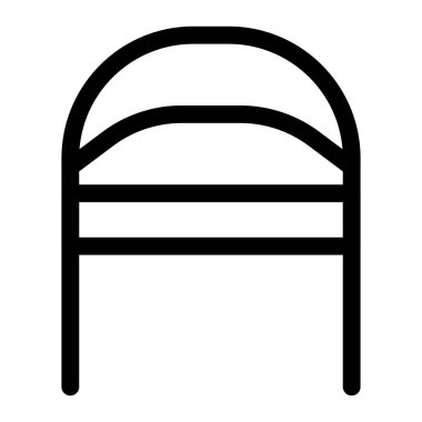 Yan desteği olmayan kavisli sandalye.