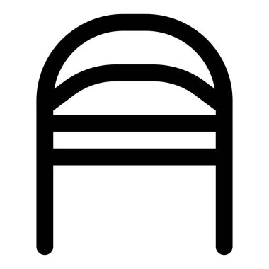 Yan desteği olmayan kavisli sandalye.