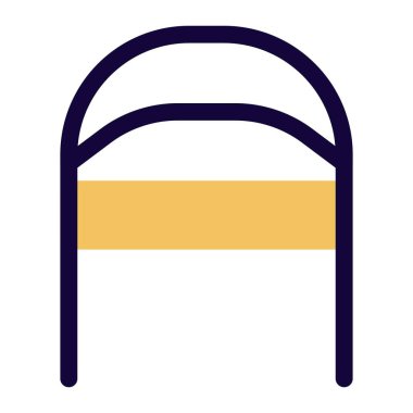 Yan desteği olmayan kavisli sandalye.