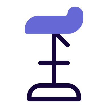 Ayarlanabilir koltuklu şık bar taburesi..