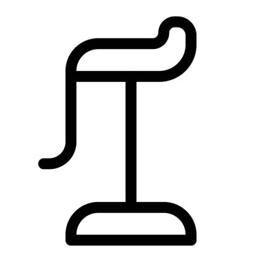 Ön ayaklığı olan modern bar taburesi.