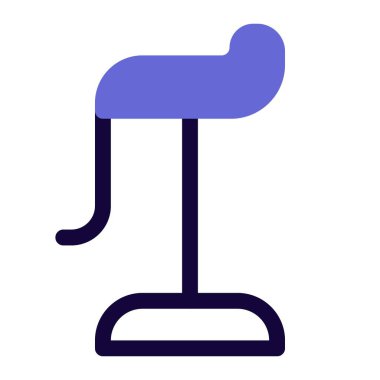 Ön ayaklığı olan modern bar taburesi.