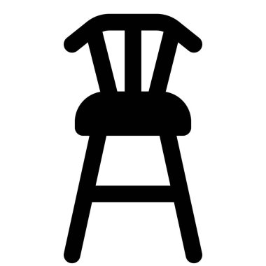 Geri çekilmeli ahşap bar taburesi.